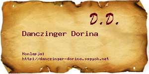 Danczinger Dorina névjegykártya